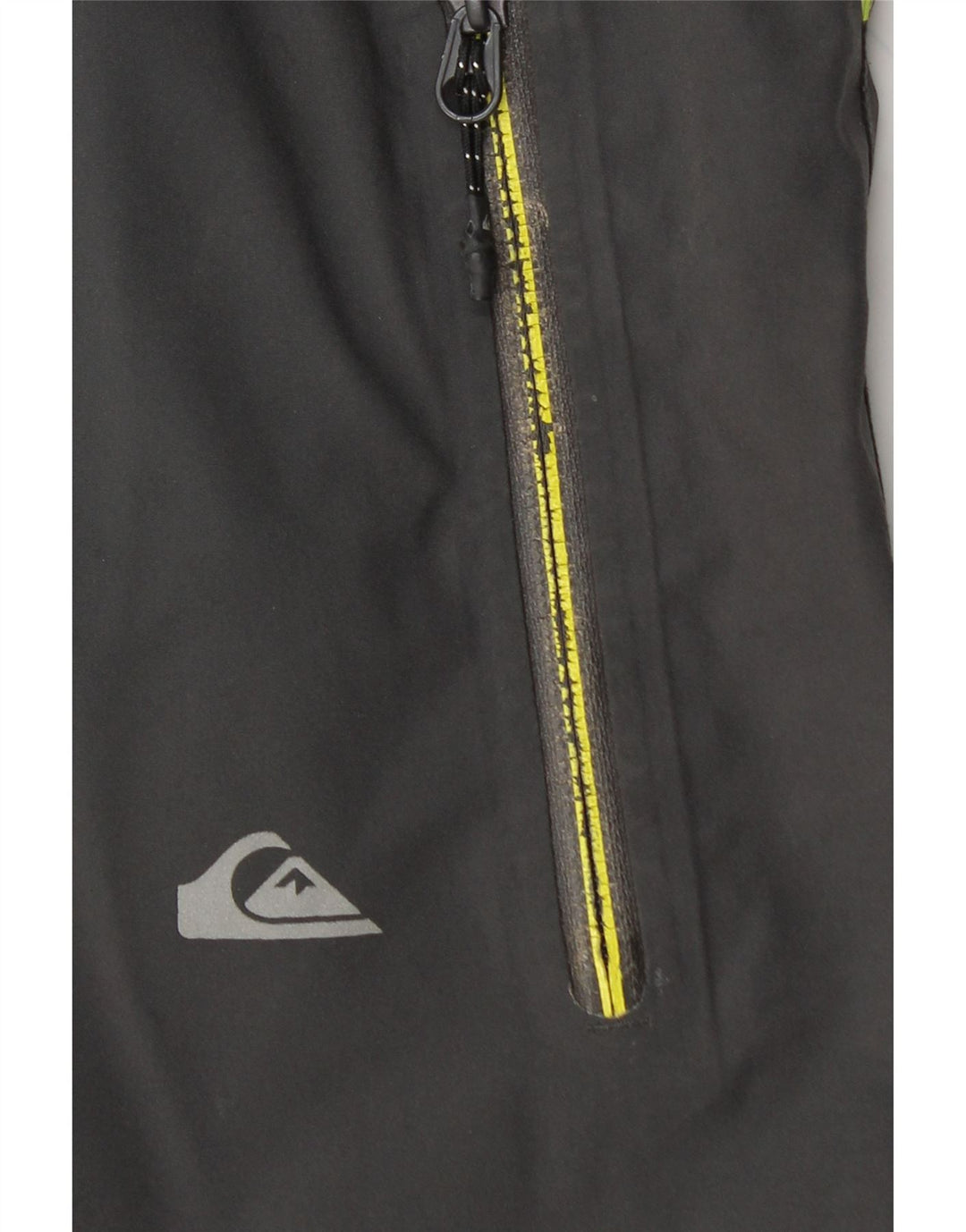 QUIKSILVER Mens Hooded Rain Jacket UK 38 Medium Grey Nylon