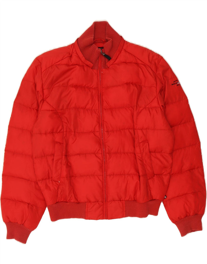 RALPH LAUREN Womens Padded Jacket UK 18 XL Red Polyester Vintage Ralph Lauren and Second-Hand Ralph Lauren from Messina Hembry 