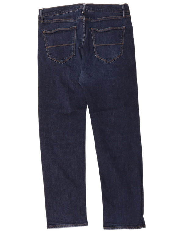 Marks & Spencer Mens Straight Jeans W34 L31 Navy Blue Cotton