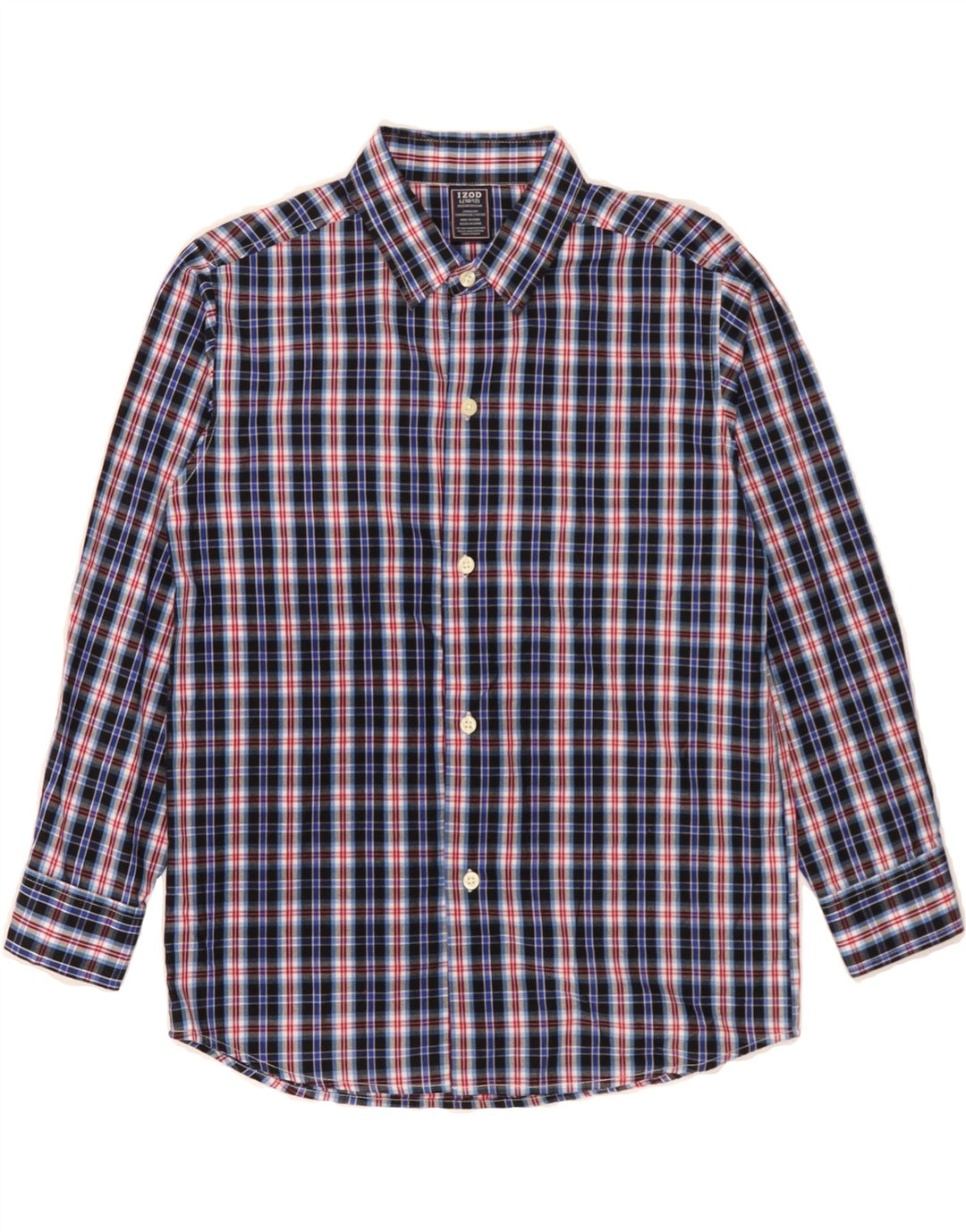IZOD Boys Regular Fit Shirt 10-11 Years Large Black Check Cotton Vintage Izod and Second-Hand Izod from Messina Hembry 