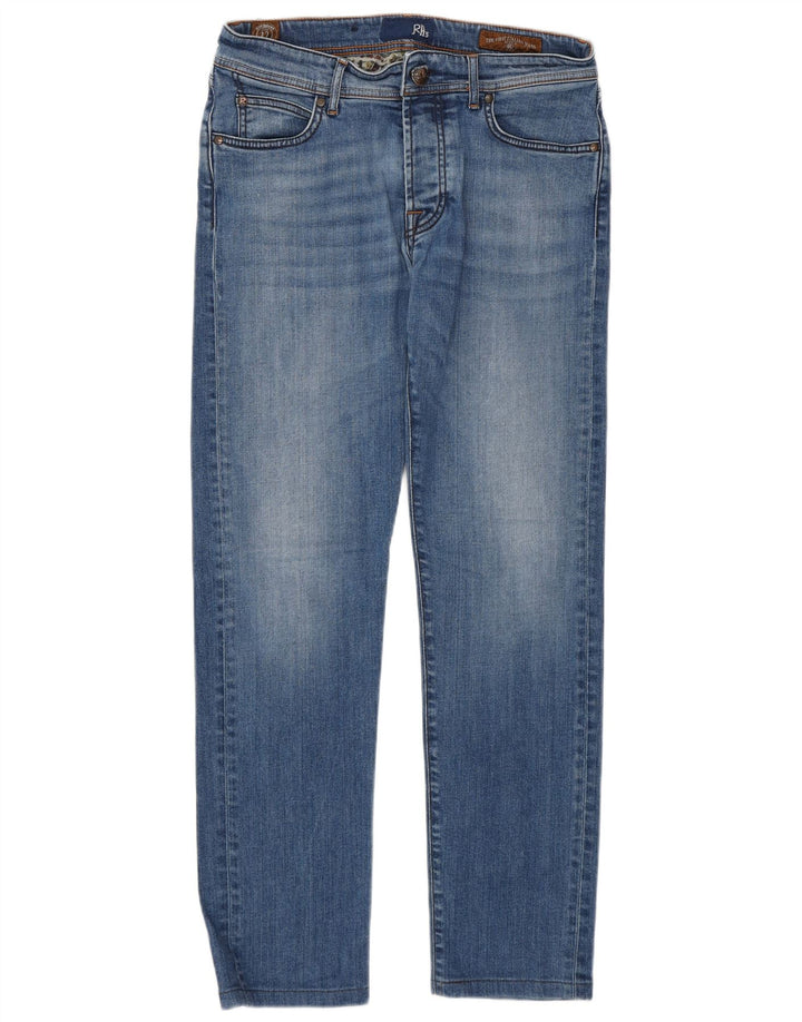 Roy Rogers Womens Straight Jeans W32 L30 Blue Cotton