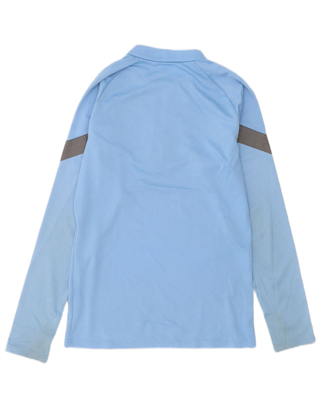 Puma Mens Zip Neck Pullover Tracksuit Top Small Blue Colourblock Polyester