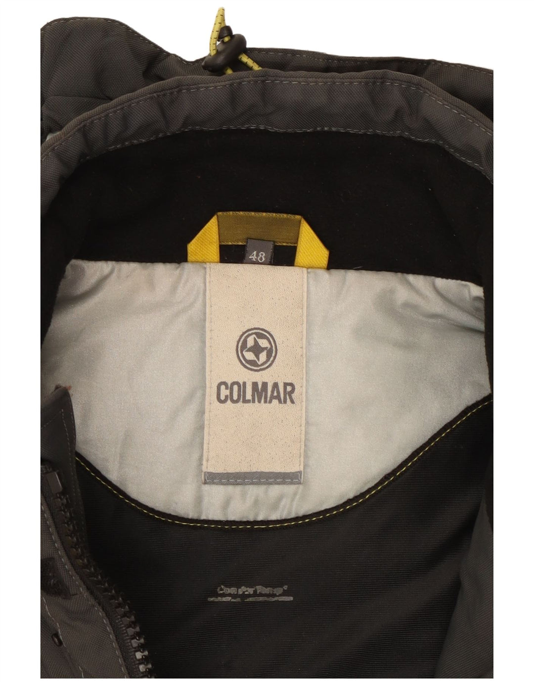 Colmar Mens Hooded Ski Jacket IT 48 Medium Grey Colourblock