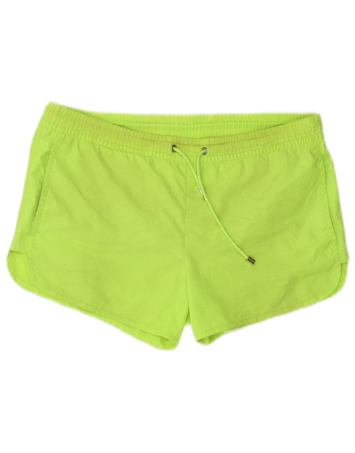 Zara Mens Swimming Shorts Medium Green Polyester