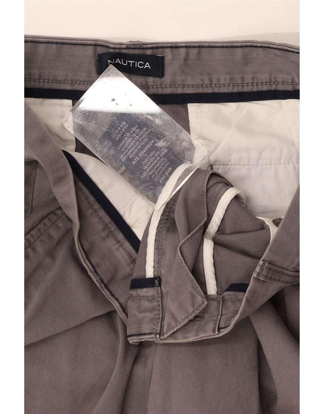 NAUTICA Mens Chino Shorts W32 Medium Grey Cotton Vintage Nautica and Second-Hand Nautica from Messina Hembry 