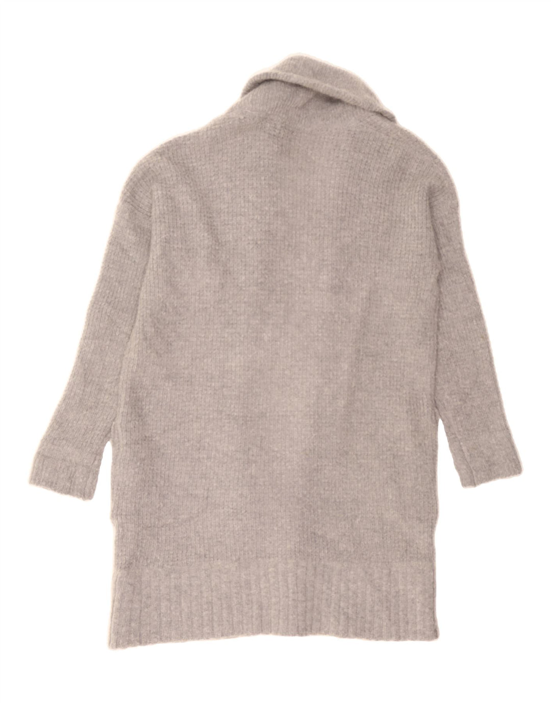 BODEN Womens Longline Open Cardigan Sweater UK 14 Medium Grey Nylon Vintage Boden and Second-Hand Boden from Messina Hembry 