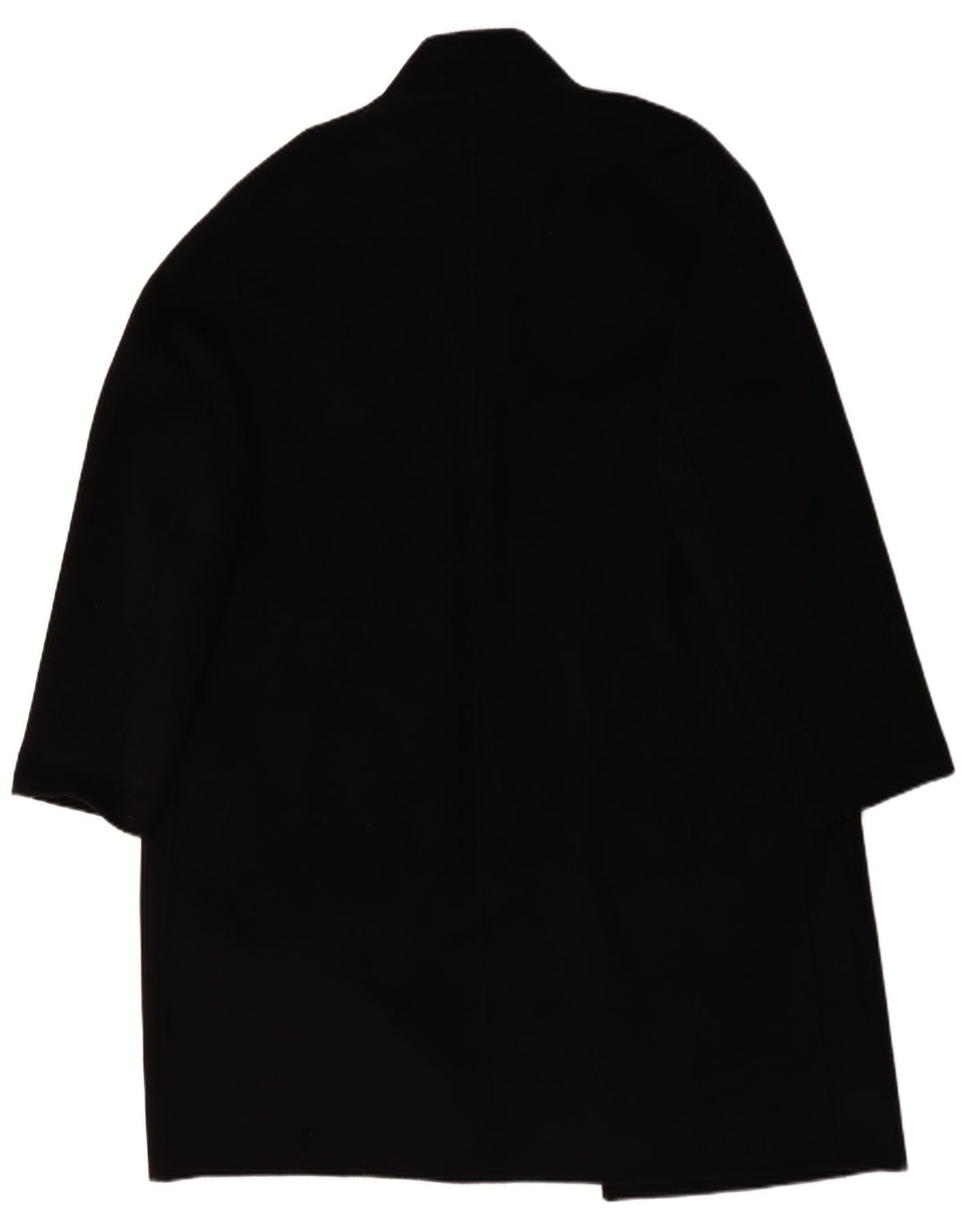 Zara Mens Overcoat UK 44 XL Black Wool