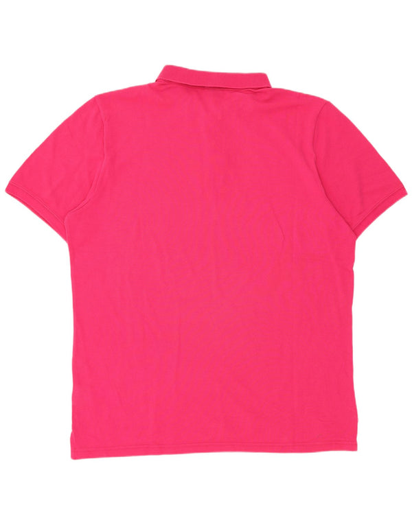 Napapijri Mens Polo Shirt 2XL Pink Cotton