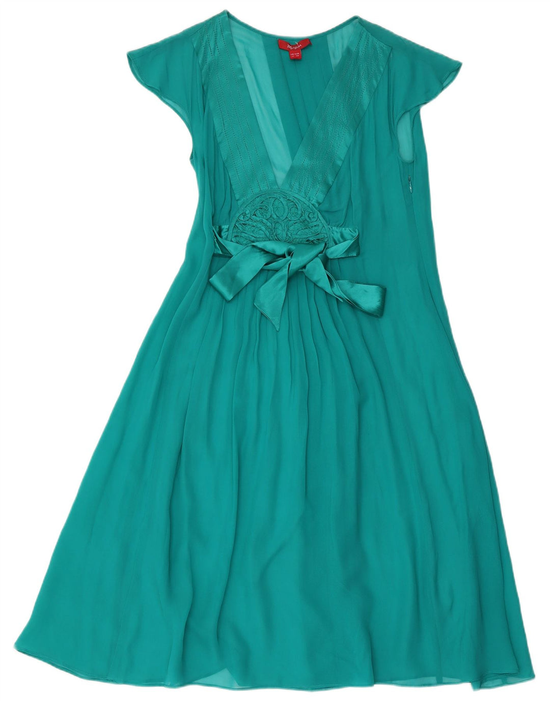 Monsoon Womens Maxi Dress UK 10 Small Turquoise