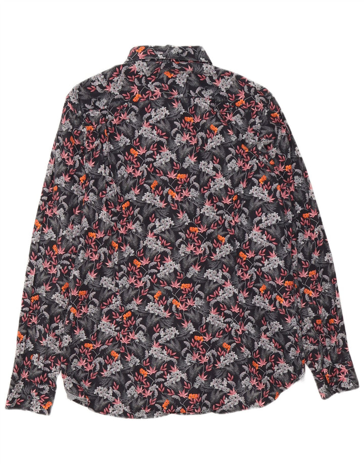 Ted Baker Mens Shirt Size 4 Large Multicoloured Floral Cotton