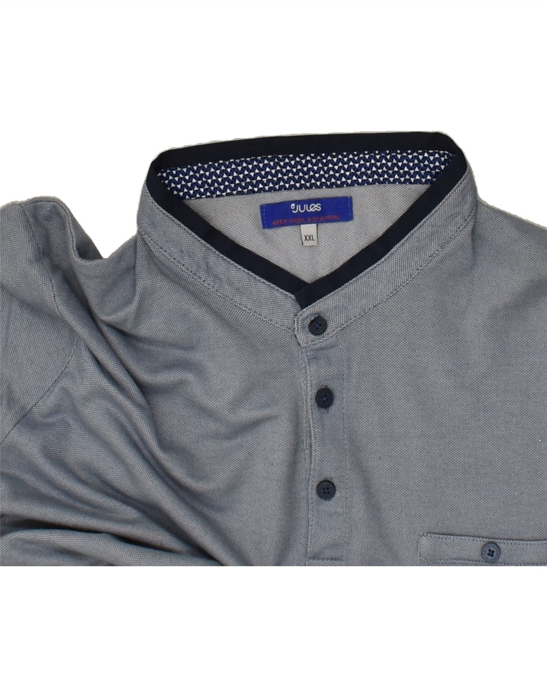 JULES Mens Polo Shirt 2XL Navy Blue Cotton | Vintage Jules | Thrift | Second-Hand Jules | Used Clothing | Messina Hembry 