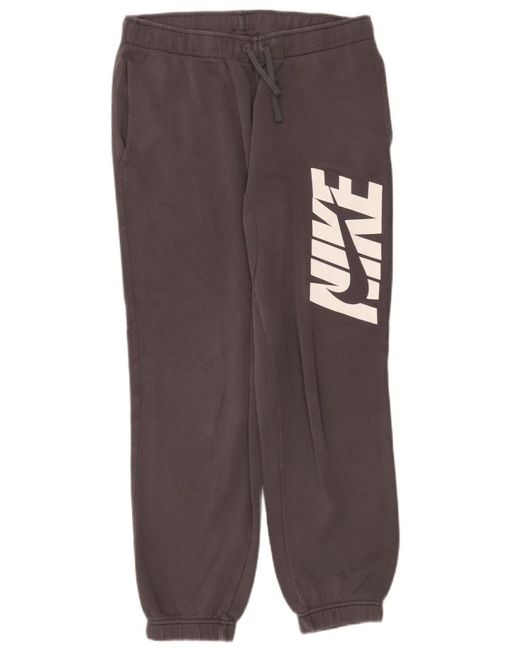 Nike Mens Graphic Tracksuit Trousers Joggers Medium Grey Cotton