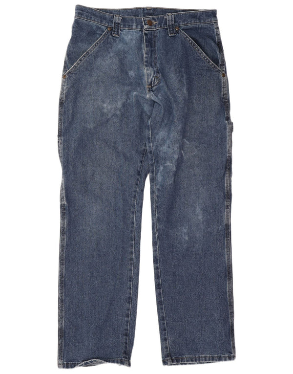 Wrangler Mens Cargo Straight Jeans W30 L30 Blue Cotton