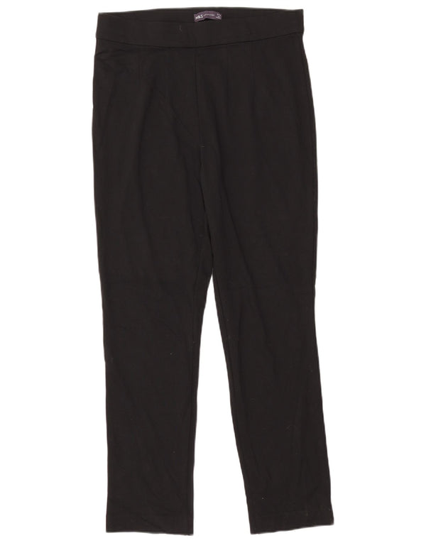 Marks & Spencer Womens Leggings UK 12 Medium Black Viscose