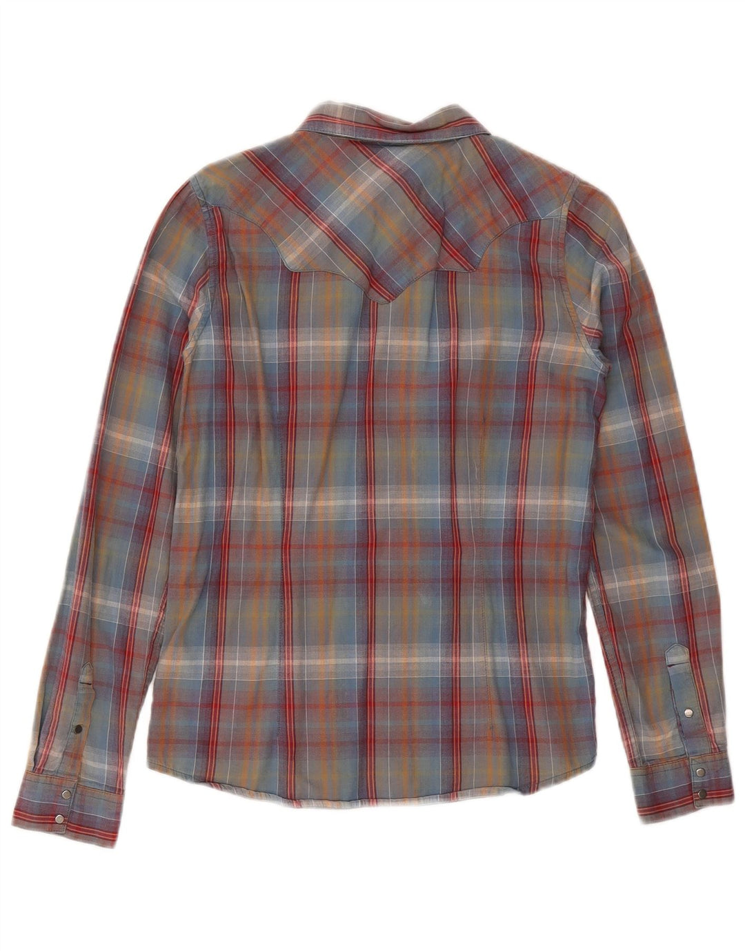 Wrangler Womens Shirt UK 12 Medium Multicoloured Plaid Cotton