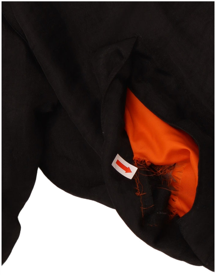 Vintage Mens Loose Fit Padded Jacket UK 38 Medium Black