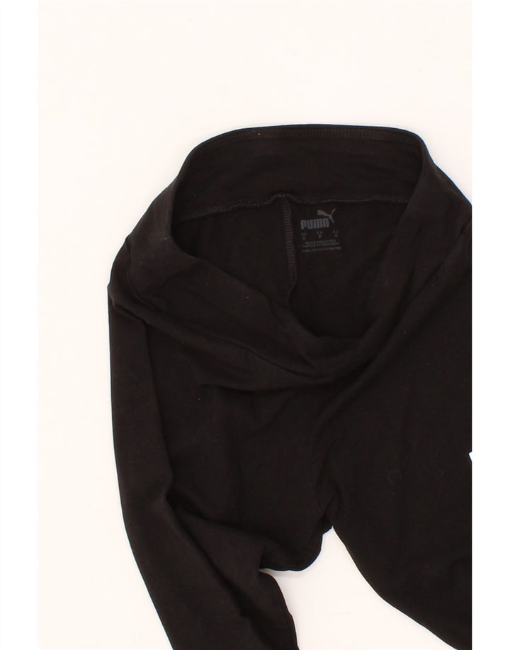 PUMA Womens Leggings UK 8 Small Black Cotton Vintage Puma and Second-Hand Puma from Messina Hembry 