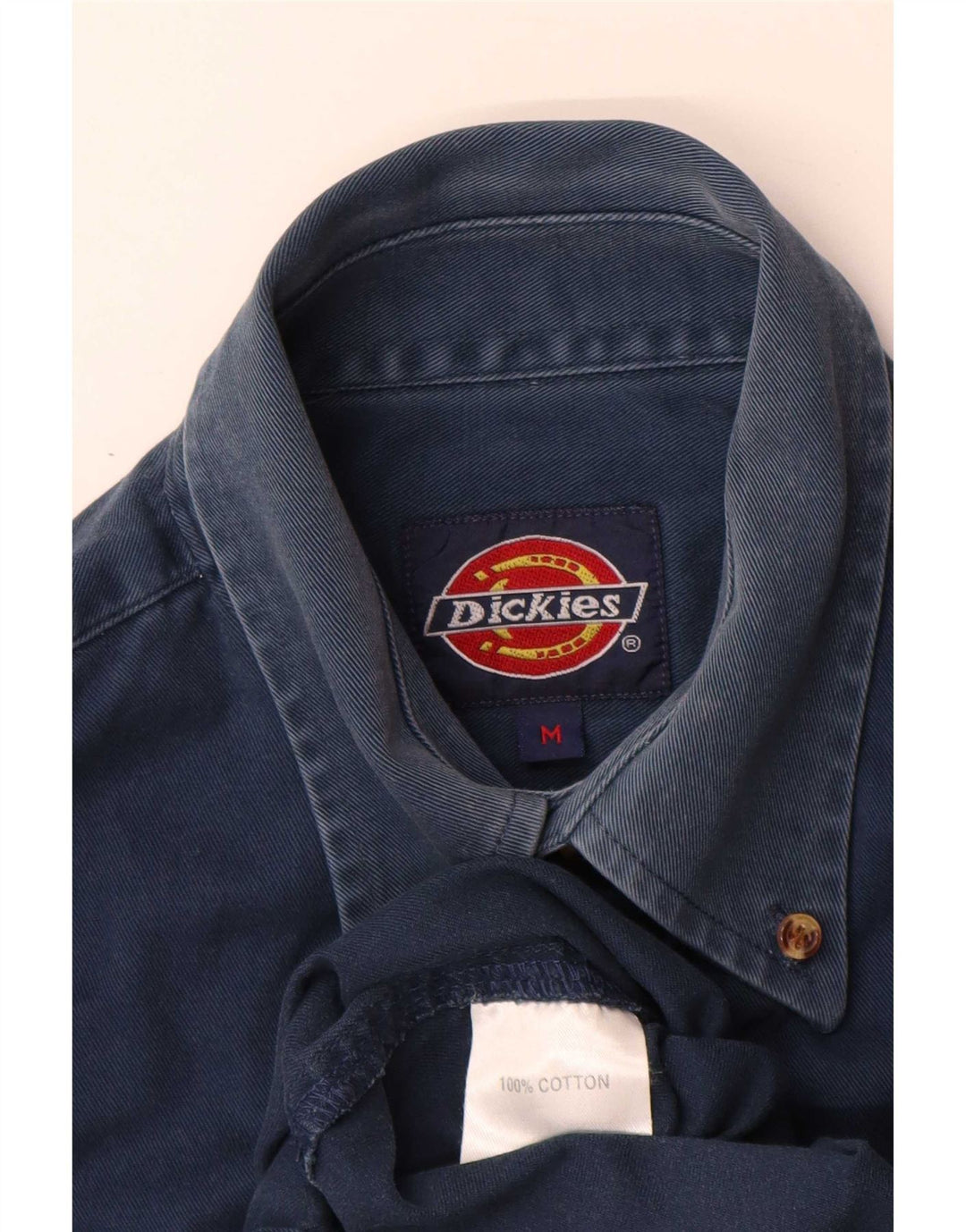 Dickies Mens Shirt Medium Navy Blue Cotton