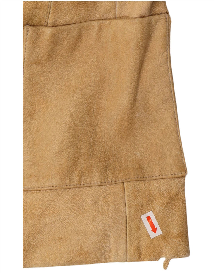 MASSIMO REBECCHI Womens 2 Button Suede Blazer Jacket IT 42 Medium Beige