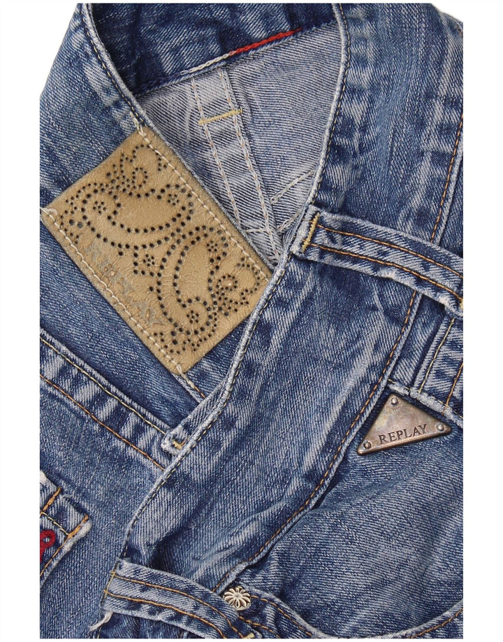 REPLAY Womens Swenf Ani Straight Jeans W30 L31 Blue