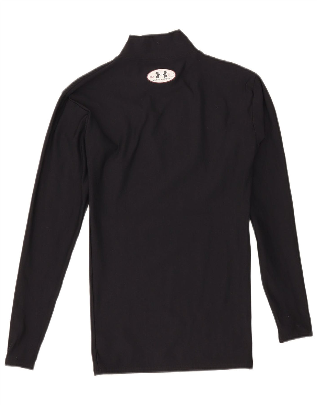 Under Armour Mens Cold Gear Top Long Sleeve Small Black Polyester