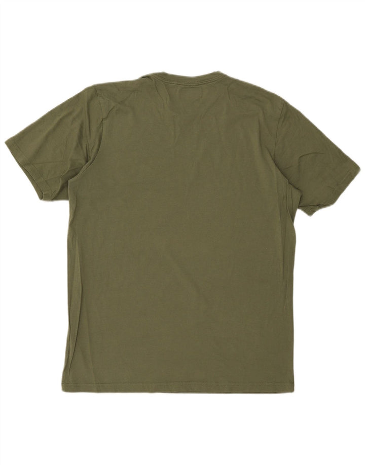 Columbia Mens Graphic T-Shirt Top Medium Khaki Cotton