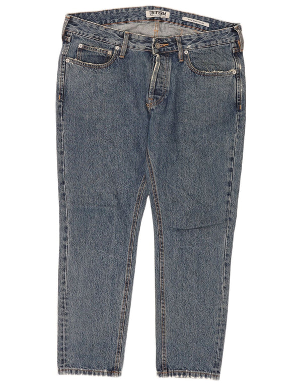 Uniform Womens Slim Jeans W33 L27 Blue Cotton