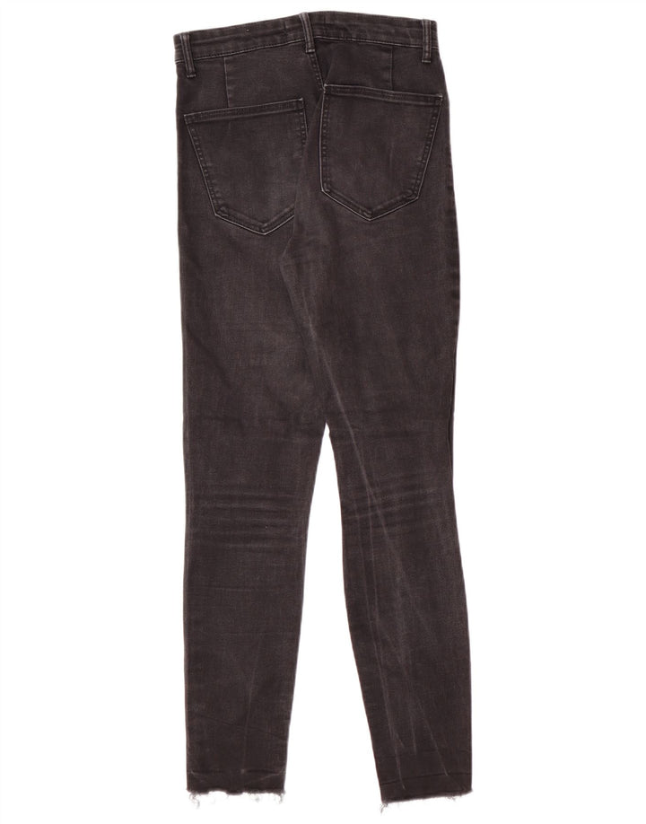 Zara Womens Distressed Skinny Jeans EU 36 XS W26 L27 Black Modern