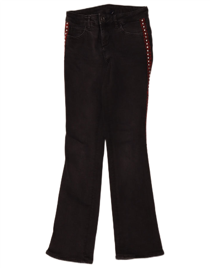 Liu Jo Womens Bootcut Jeans W26 L31 Black Cotton