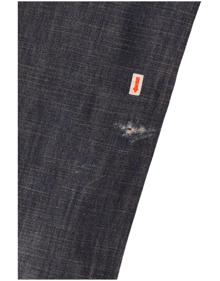 Roy Rogers Mens Straight Jeans W32 L35 Navy Blue Cotton