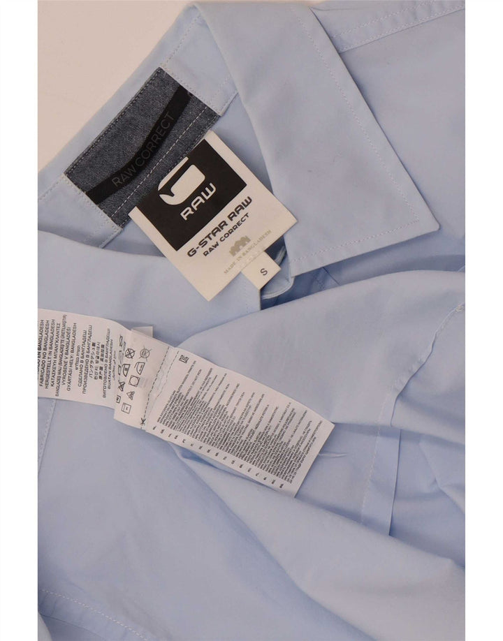 G-Star Mens Shirt Small Blue Cotton