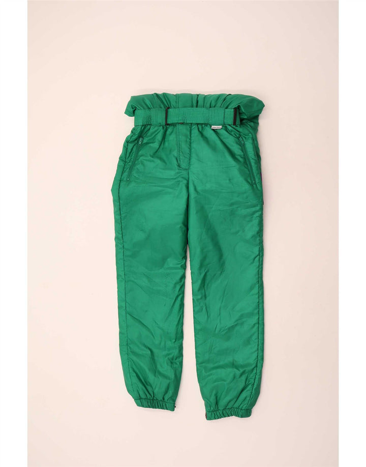 Brugi Womens Ski Jumpsuit IT 48 XL  Green Colourblock Polyester Retro