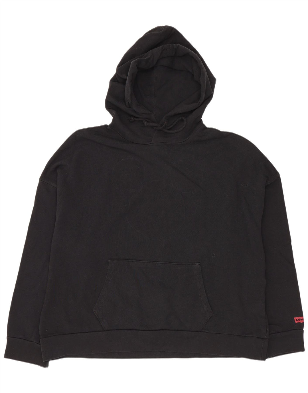 Levi's Mens Oversized Hoodie Jumper Small Black Cotton