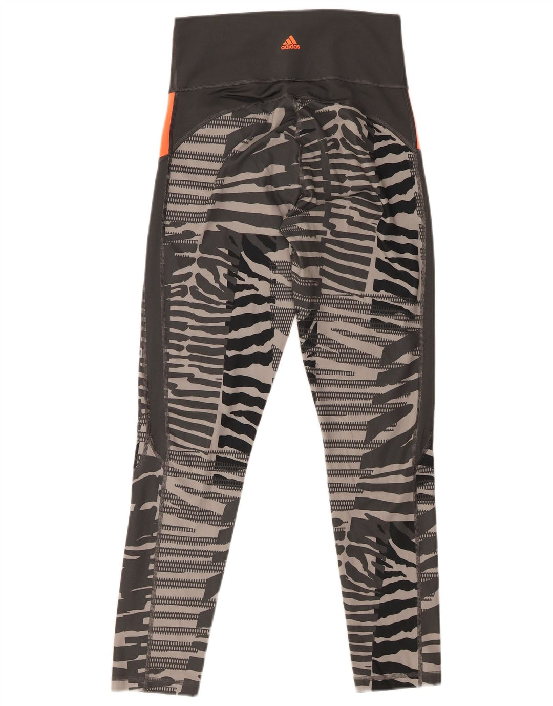 Adidas Womens Climalite Leggings UK 12 Medium  Grey Animal Print