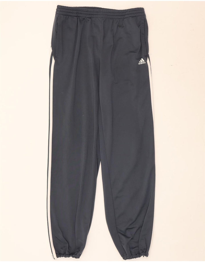 Adidas Mens Tracksuit Trousers Joggers Medium Grey Polyester