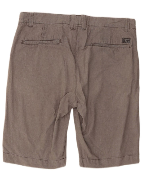 Woolrich Mens Chino Shorts W36 Large  Grey Cotton