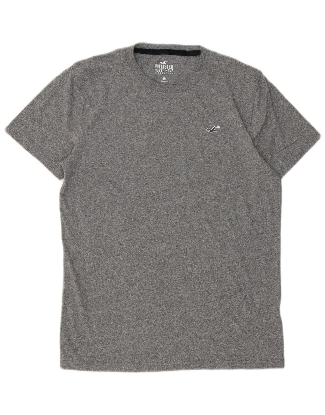 Hollister Mens T-Shirt Top Small Grey Flecked