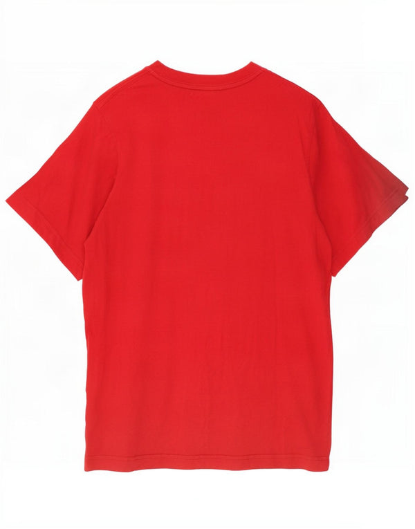 Nike Mens T-Shirt Top UK 36/38 Small Red Cotton