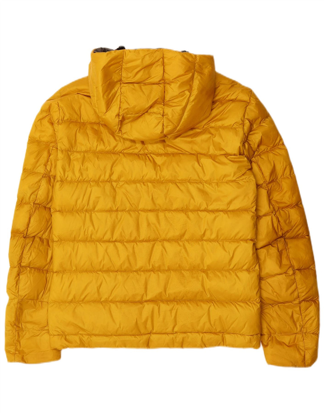 Blauer Mens Hooded Padded Jacket UK 36 Small Yellow Polyamide