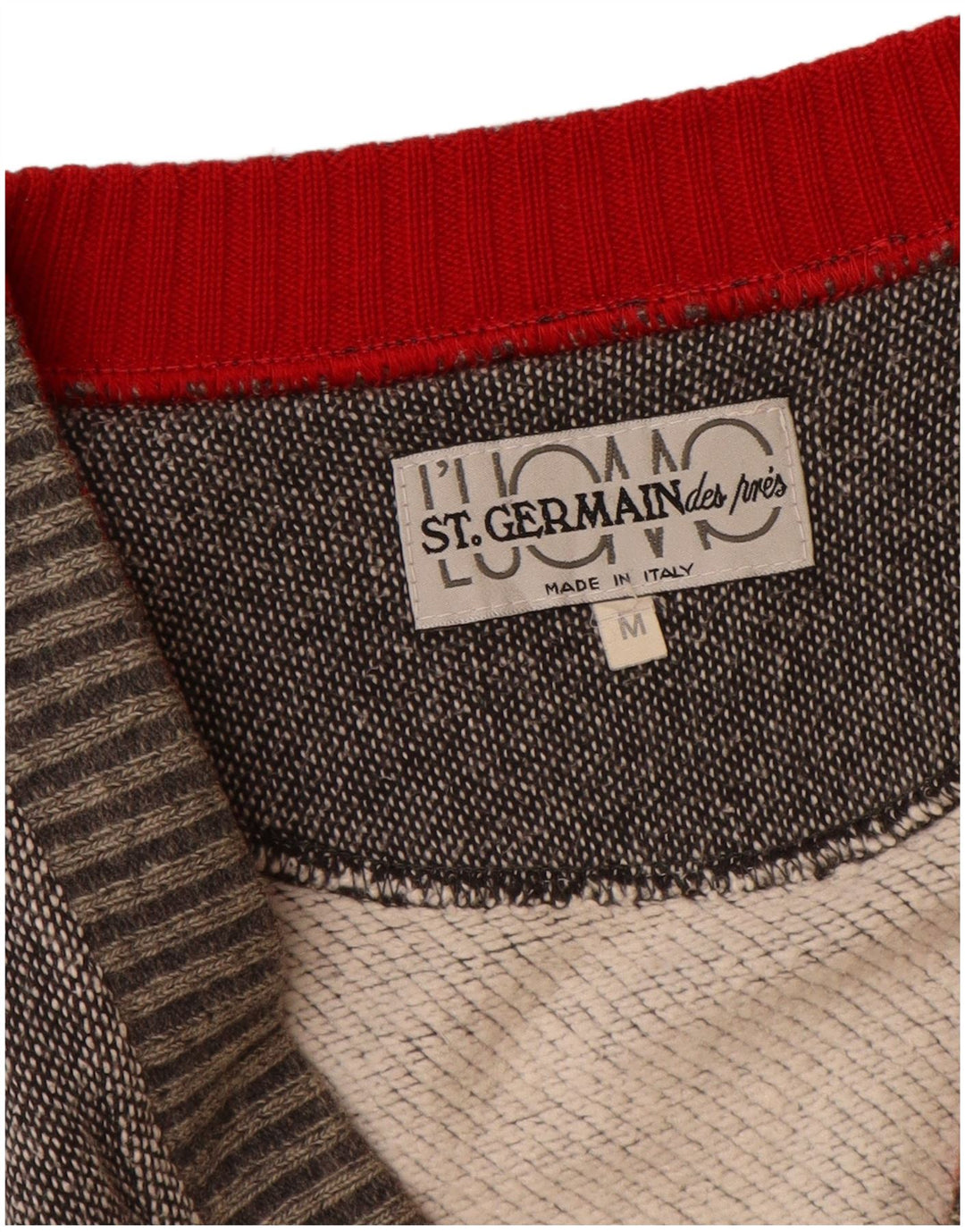 ST. GERMAIN Mens Sleeveless Cardigan Sweater Medium Grey