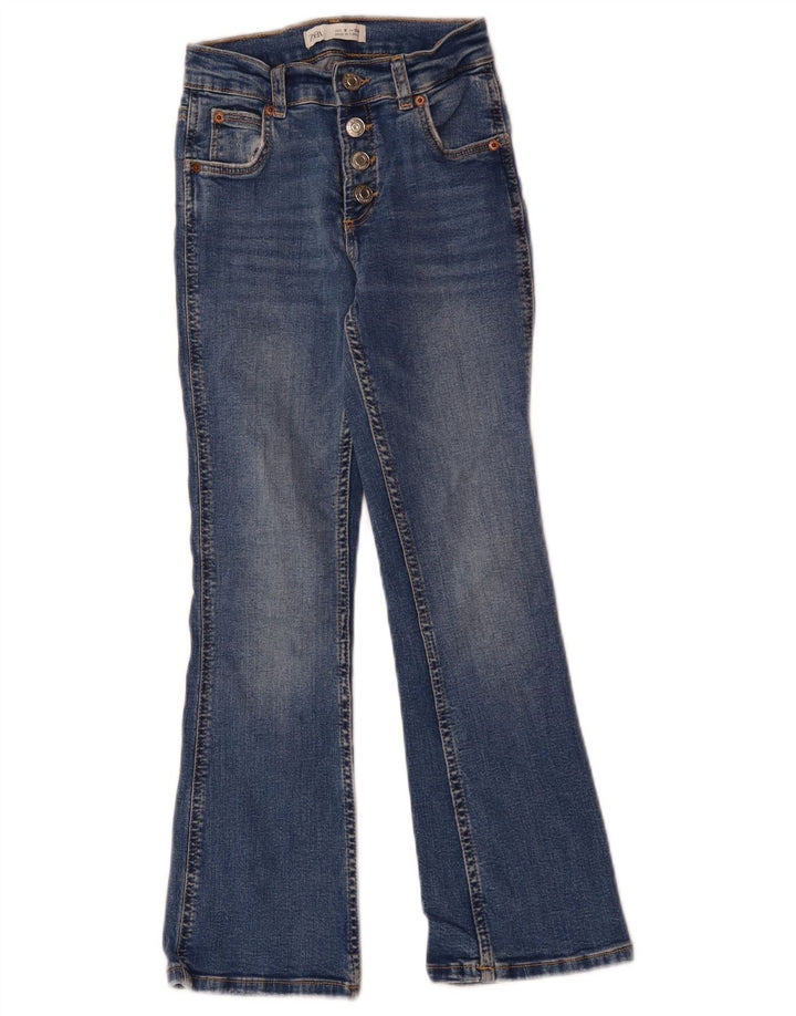 Zara Girls Bootcut Jeans 8-9 Years W22 L4 Blue