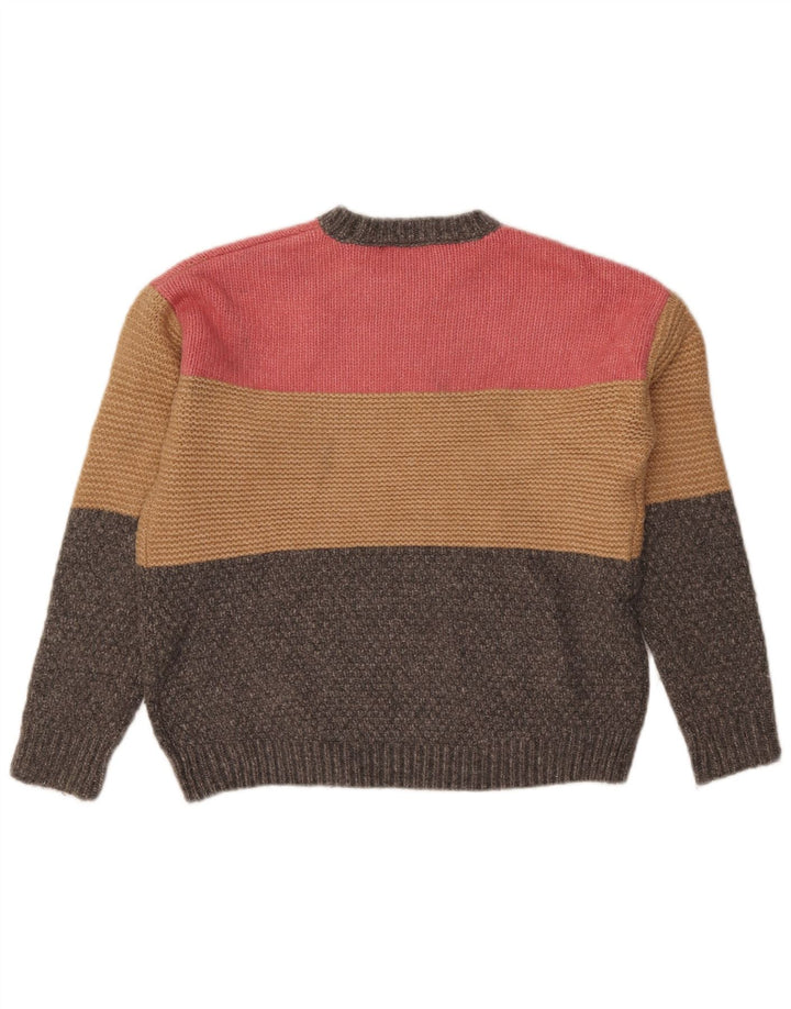 Marks & Spencer Womens Crew Neck Jumper Sweater UK 14 Medium Multicoloured