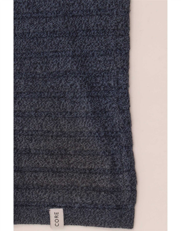 Jack & Jones Mens Cardigan Sweater Small Navy Blue Striped