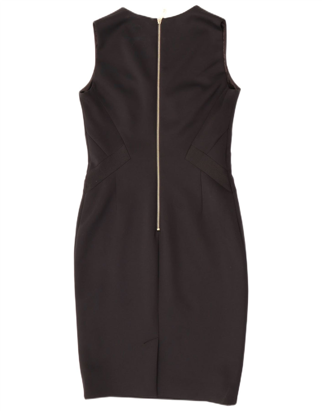 Ted Baker Womens Sleeveless Bodycon Dress Size 3 Medium Black Polyester