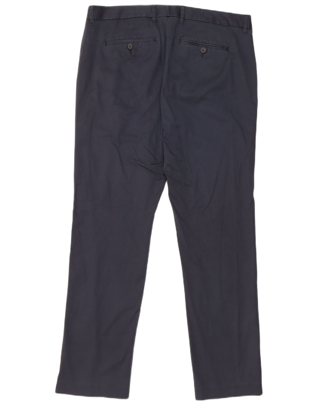 BONOBOS Mens Monday Straight Chino Trousers W35 L32 Navy Blue Cotton