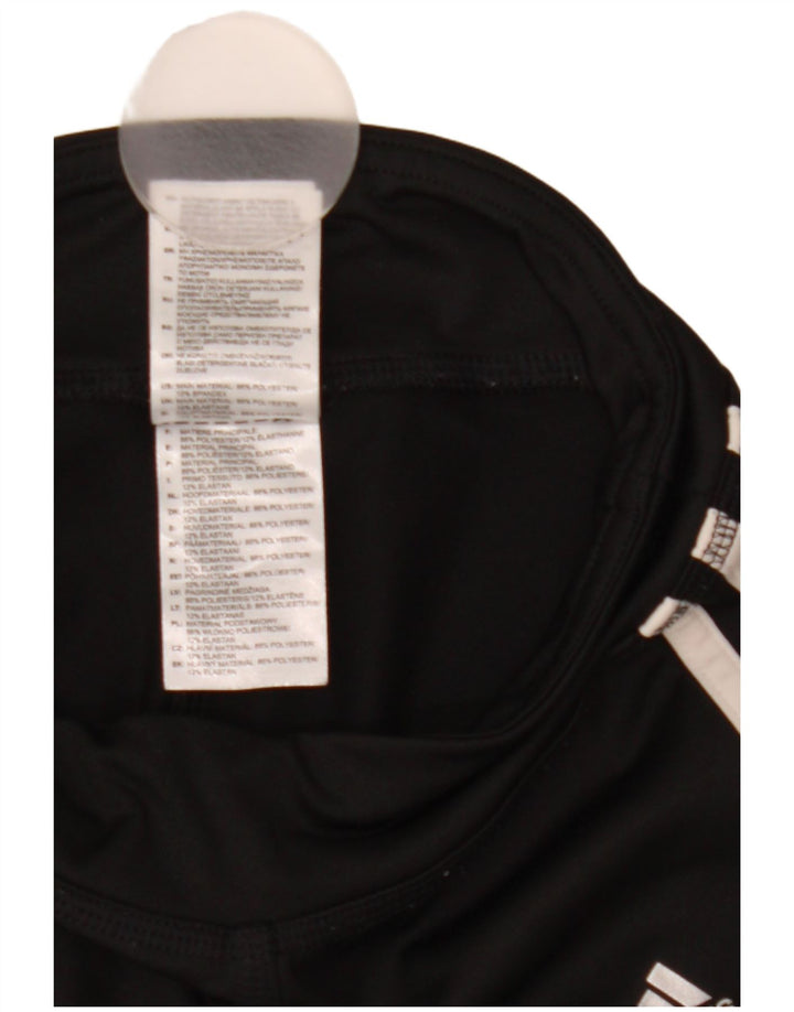 Adidas Womens Leggings UK 0/2 2XS Black Polyester