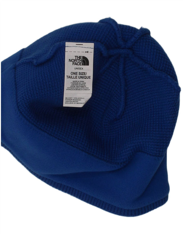 The North Face Mens Graphic Beanie Hat One Size Blue Acrylic Winter