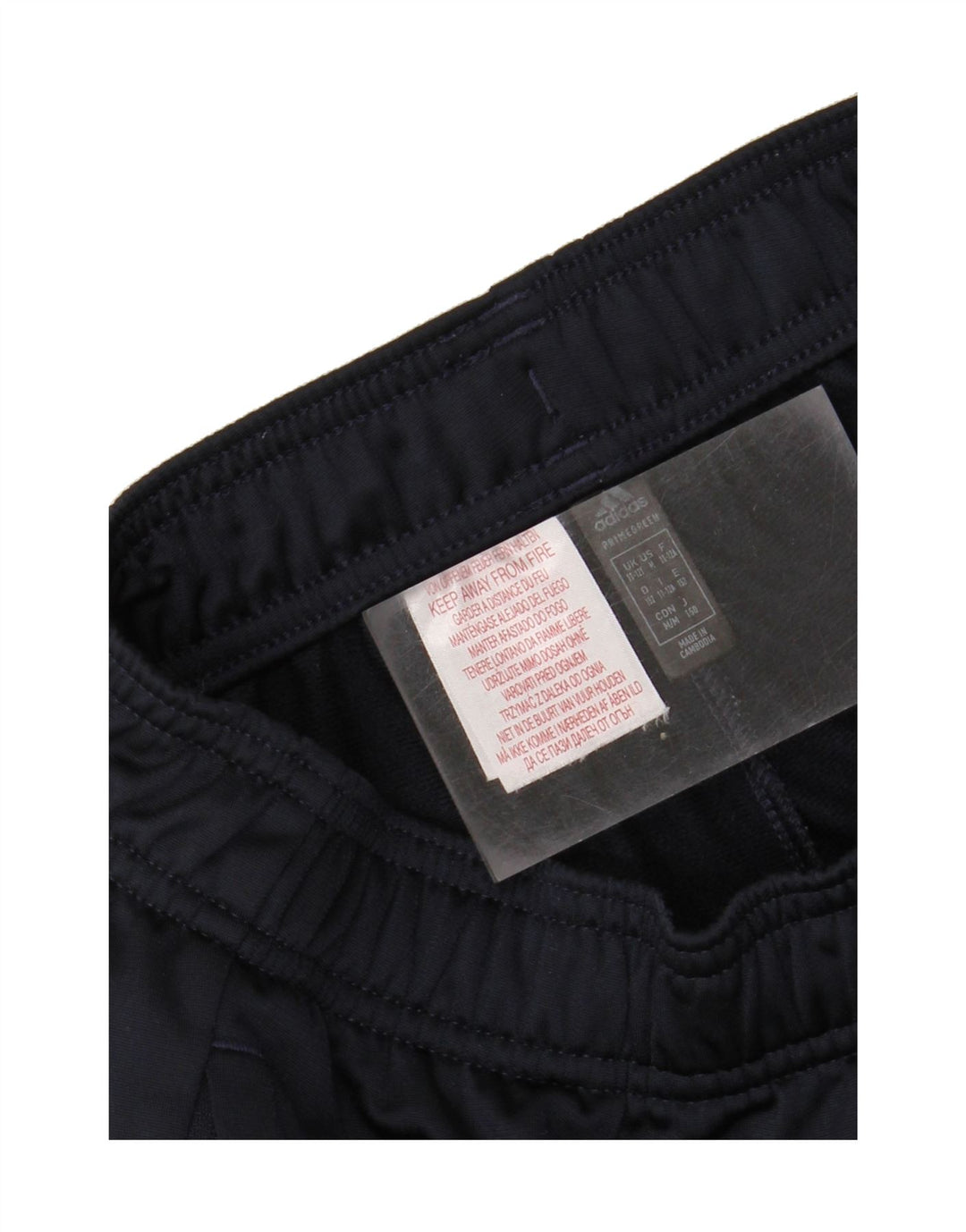 ADIDAS Boys Tracksuit Trousers 11-12 Years Navy Blue Polyester Vintage Adidas and Second-Hand Adidas from Messina Hembry 