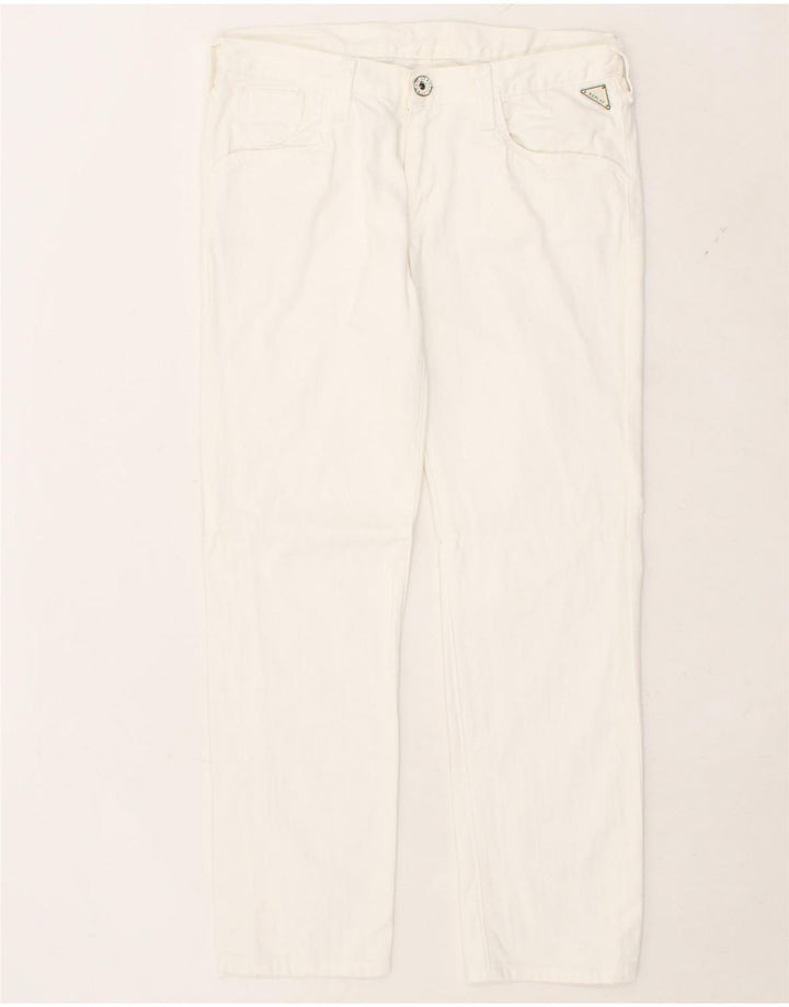 REPLAY Womens Straight Jeans W32 L29  White Cotton Vintage Replay and Second-Hand Replay from Messina Hembry 