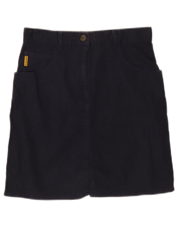 GIORGIO ARMANI Girls Pencil Skirt 11-12 Years W26  Navy Blue Cotton